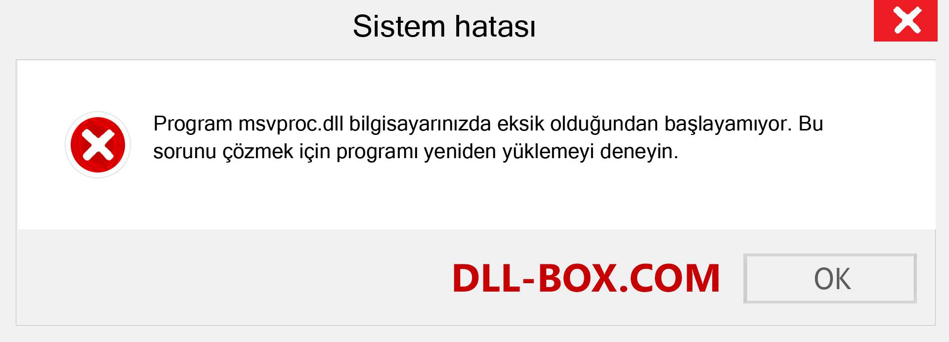 msvproc.dll dosyası eksik mi? Windows 7, 8, 10 için İndirin - Windows'ta msvproc dll Eksik Hatasını Düzeltin, fotoğraflar, resimler